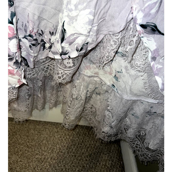 New American Rag Winter Bloom Hi-low floral ruffle lace dress size S - Picture 4 of 8